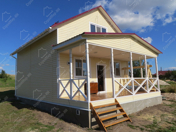 Жилой каркасный дом 7x10.5 «Денисов» 2