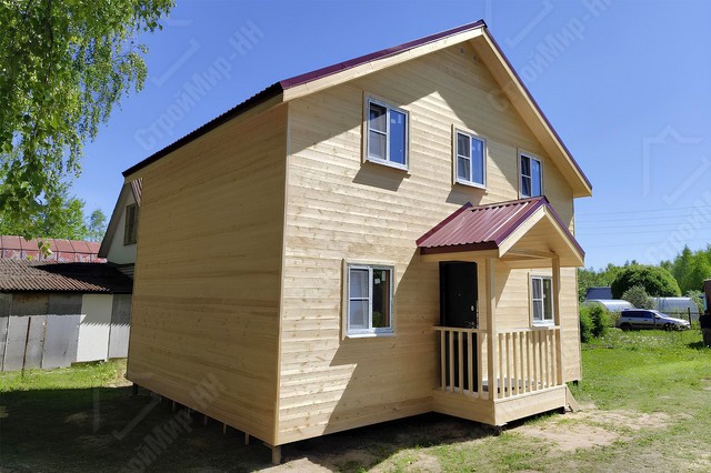 Дачный дом 8x6 с крыльцом «Миндаль» 2