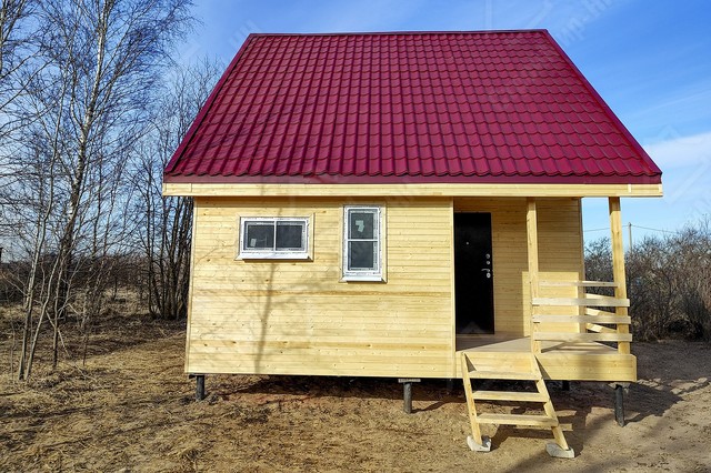 Дачный дом 6x6 с крыльцом «Тюльпан» 5