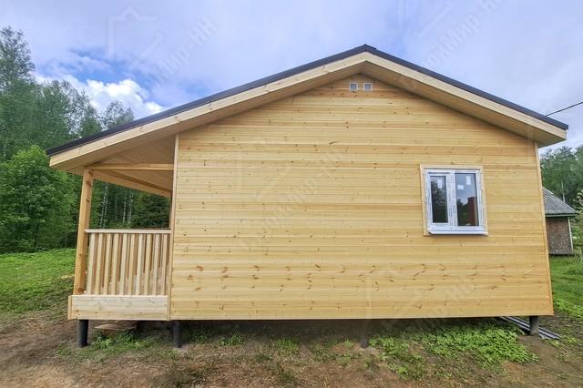 Дачный дом 7.5x8 с террасой «Каштан» 2