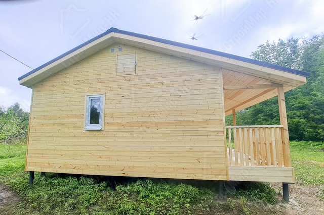 Дачный дом 7.5x8 с террасой «Каштан» 4
