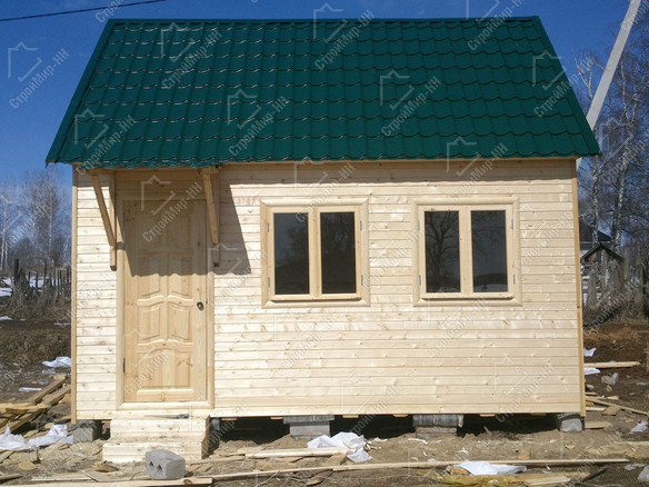 Одноэтажный каркасный дачный дом 3x4 «Ландыш-1» 2