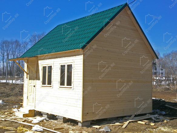 Одноэтажный каркасный дачный дом 3x4 «Ландыш-1» 3