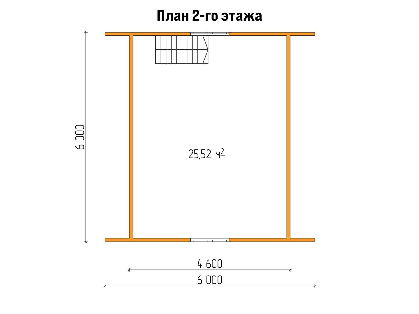 План каркасного дома 6x6 «Флокс-1» 2