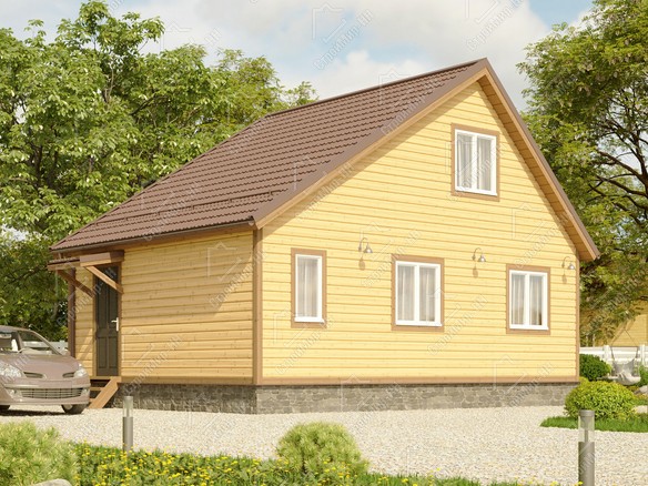 Каркасный дом 8x6 «Флокс-3» 2423-1