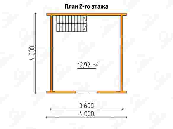 План каркасного дома 6x4 «Примула-3» 2