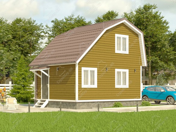 Каркасный дом 6x5 «Крокус-3» 5423-1
