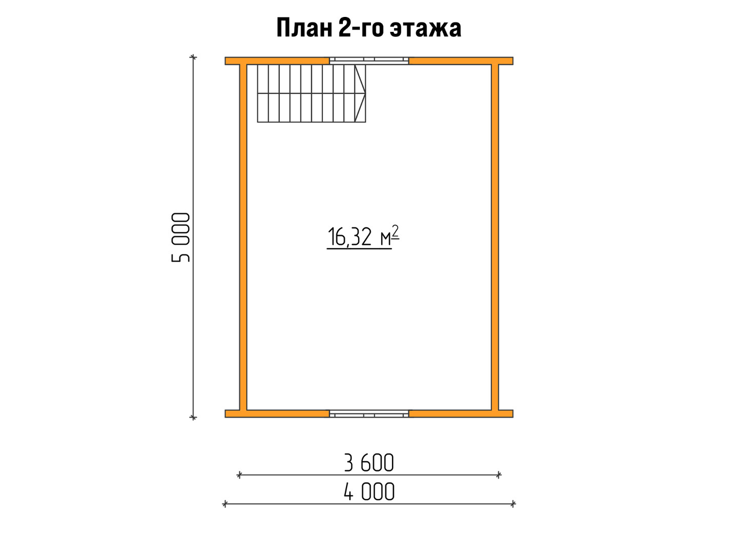 План каркасного дома 6x5 «Крокус-3» 21423-2