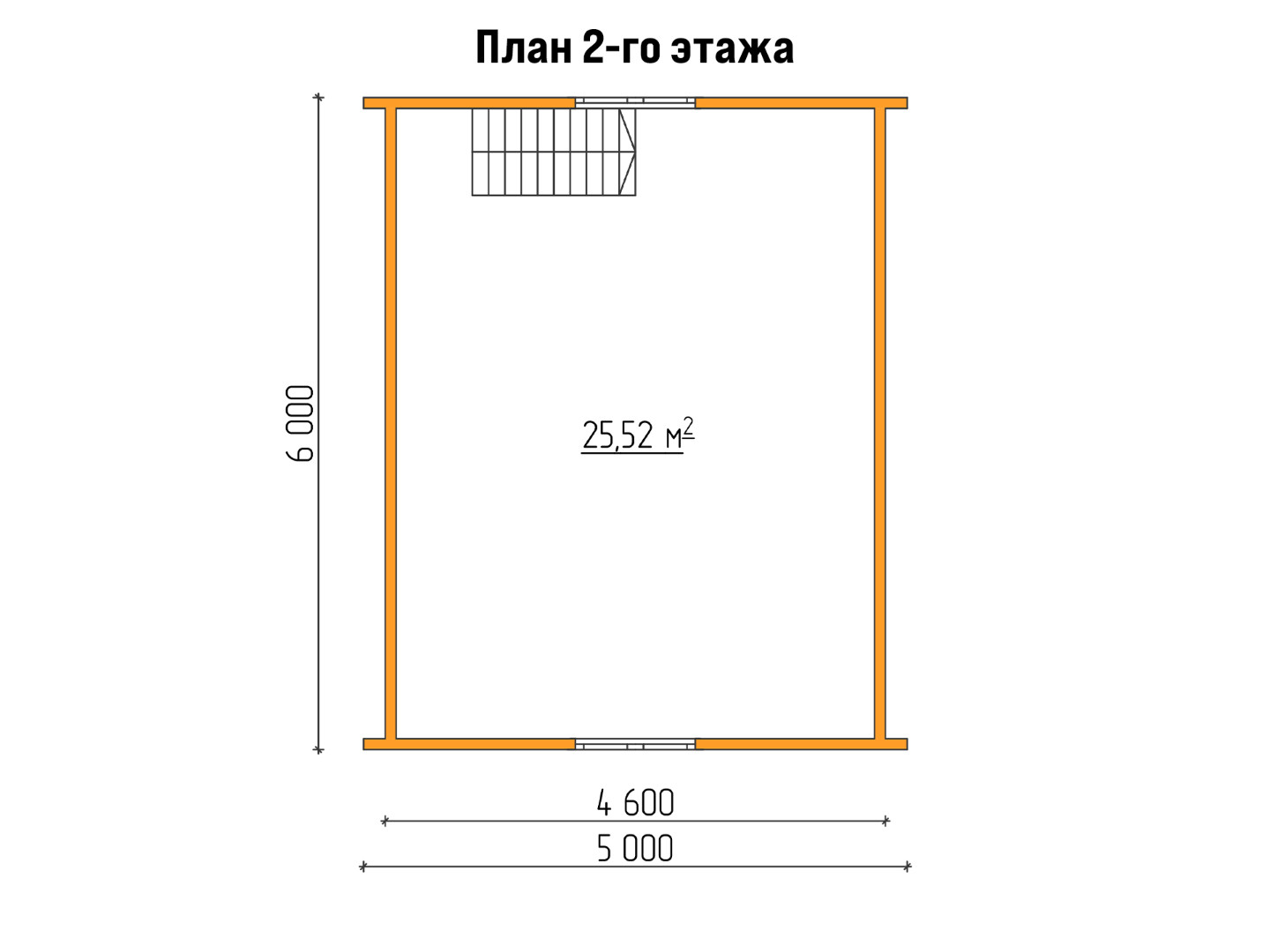 План каркасного дома 7x6 с террасой «Георгин-2» 2